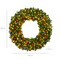 Best Choice Products Artificial Pre-Lit Fir Christmas Wreath Decoration w/ Multicolor Lights, Tips